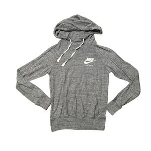 Vintage‎ Nike Women's Gray Heathered Hoodie Pullover Sweatshirt XS